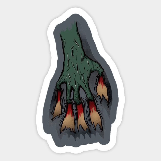 Zombie hand Sticker by tombst0ne